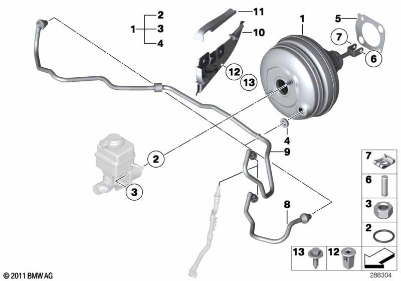 Вакуумный усилитель тормозов