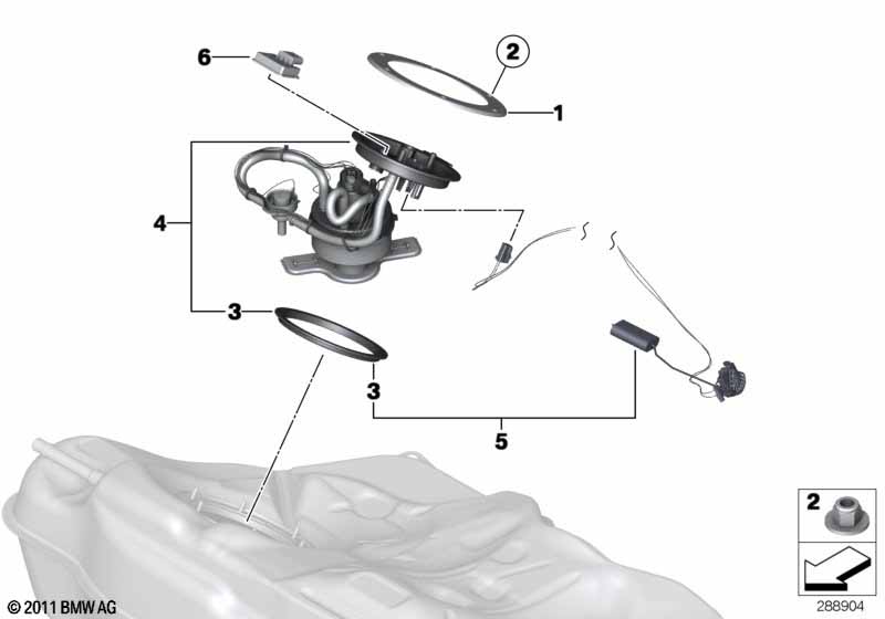 Топливный насос/датчик уровня наполнения
