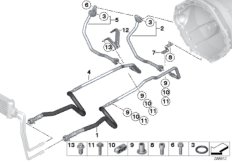 Трубопровод радиатора охл.масла КПП