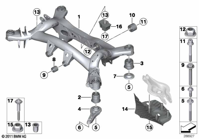 балка заднего моста