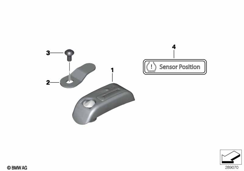 Датчик RDC, заднее колесо