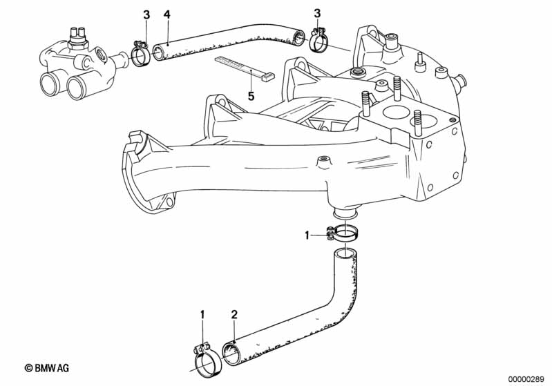 Водяной шланг системы охлаждения