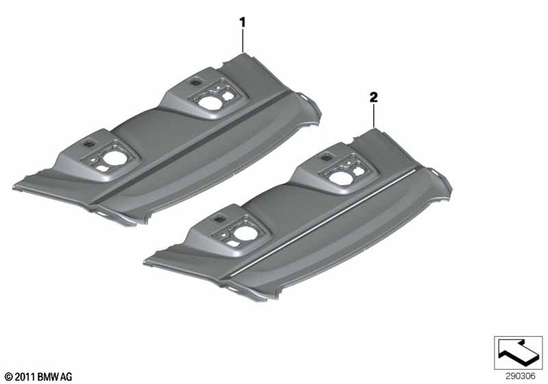 Индивидуальная полка за задним сиденьем