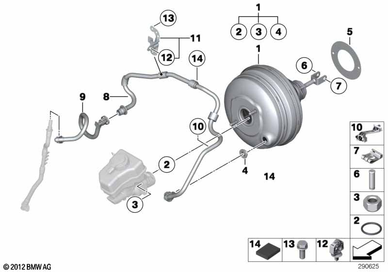 F10 усилитель тормозов
