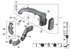 Глушитель шума всас./смен.элем.фил./HFM