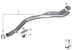 Передний дополнительный глушитель