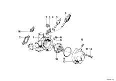 Термостат сист.охлаждения/водяной шланг