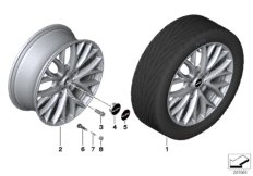 Л/с диск JCW Cross Spoke R134