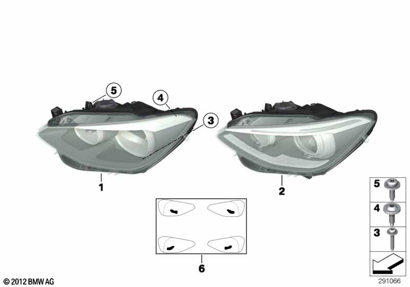 F20 фара левая галоген