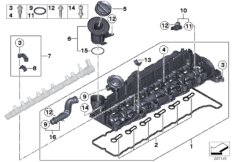Крышка головки блока цилиндров