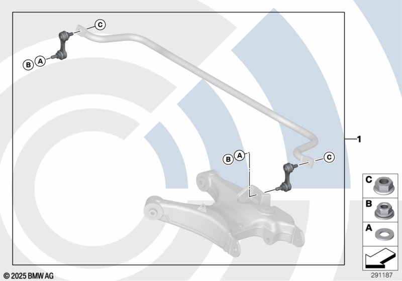 Ремкомплект стойки штанги стабилизатора