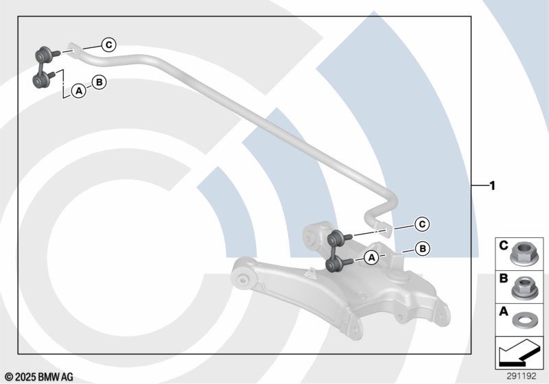 Ремкомплект стойки штанги стабилизатора