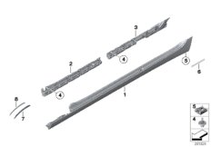 Накладка порог / арка колеса