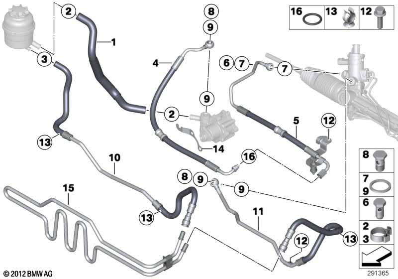 Маслопроводы гидроусилителя рул.управл.