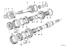Getrag 280 Детали блока шестерен