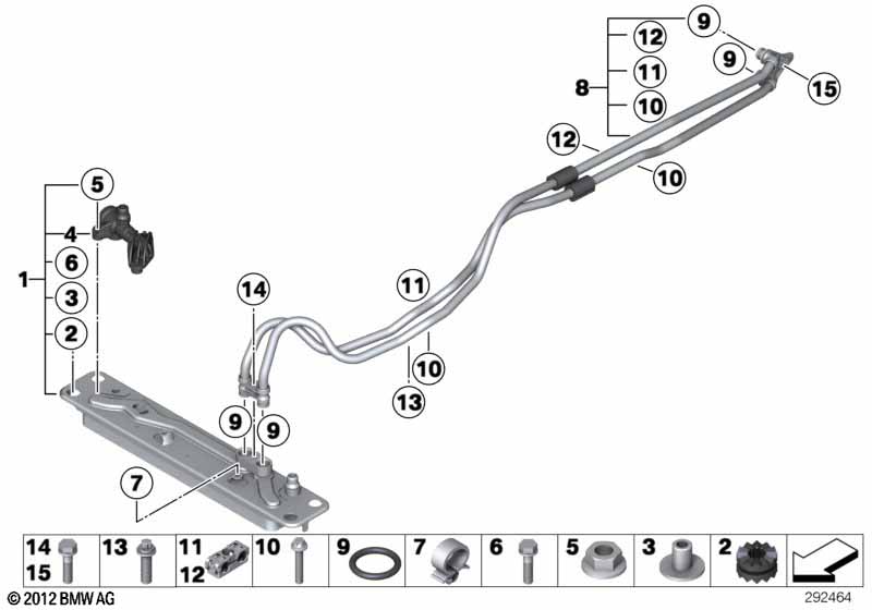 Теплообменник/трубопровод радиатора КПП