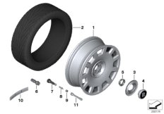 Л/с колесный диск, дизайн 422