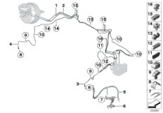 Трубопровод тормозного привода Пд