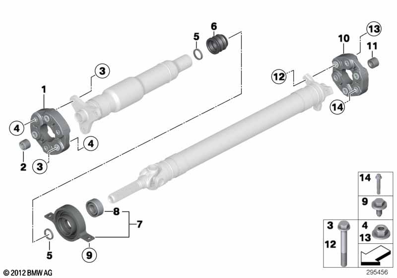 Детали карданного вала, полноприводный