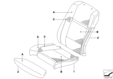 Обивка сид.пов.к.Indi.M климат-кожа США