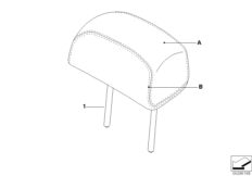 Подголовник Зд, Individual M кожа США