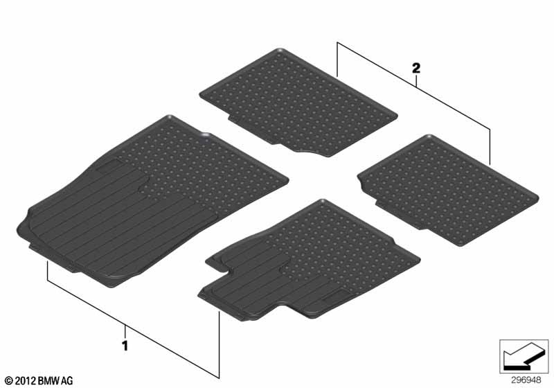 Ножной коврик, всепогодный