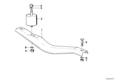 Крепление коробки передач/крепление