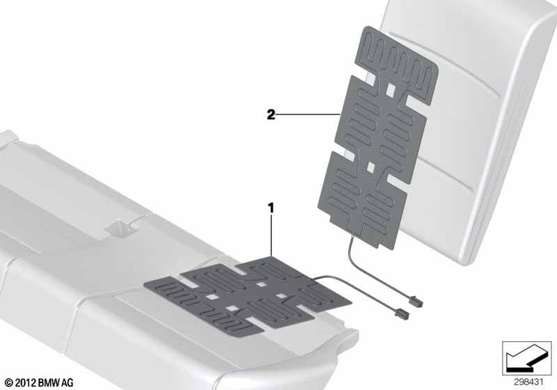 Электр.компоненты обогрева сиденья Зд