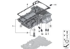 Масляный картер верх.ч./маслоизм.присп.