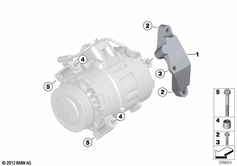 Компрессор кондиционера дополн.элементы