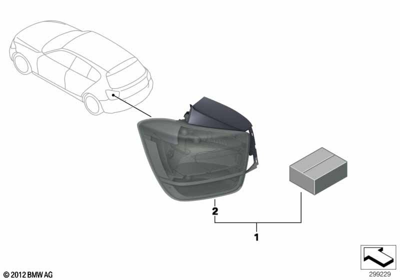 Блоки задних фонарей Black Line