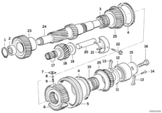 GS5S31BZ(SMG) промежут.вал/задний ход