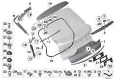 Дополнительные элементы багажной двери