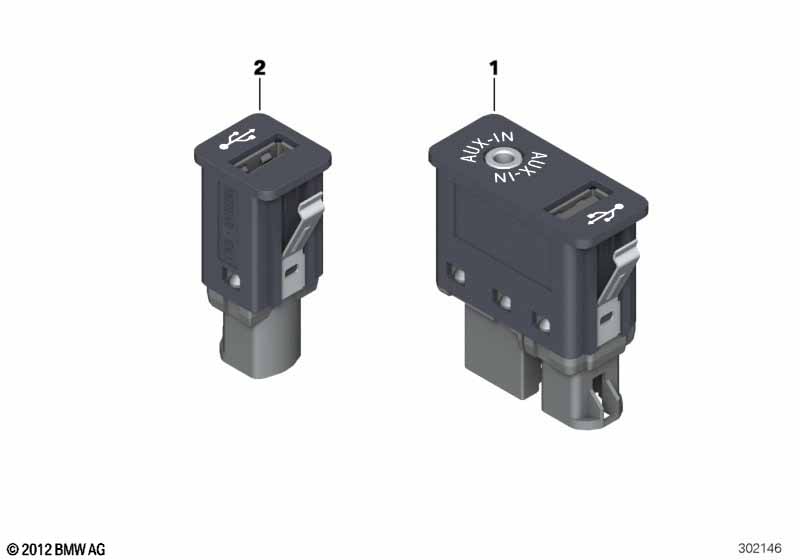 ГНЕЗДО USB/AUX-IN