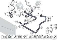 Водяной шланг системы охлаждения