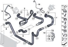 Водяной шланг системы охлаждения