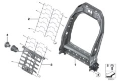 Каркас спинки переднего сиденья