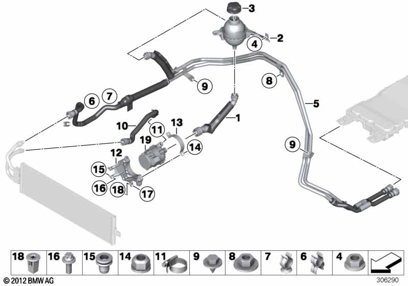 Контур сист.охл.электроники электромаш.