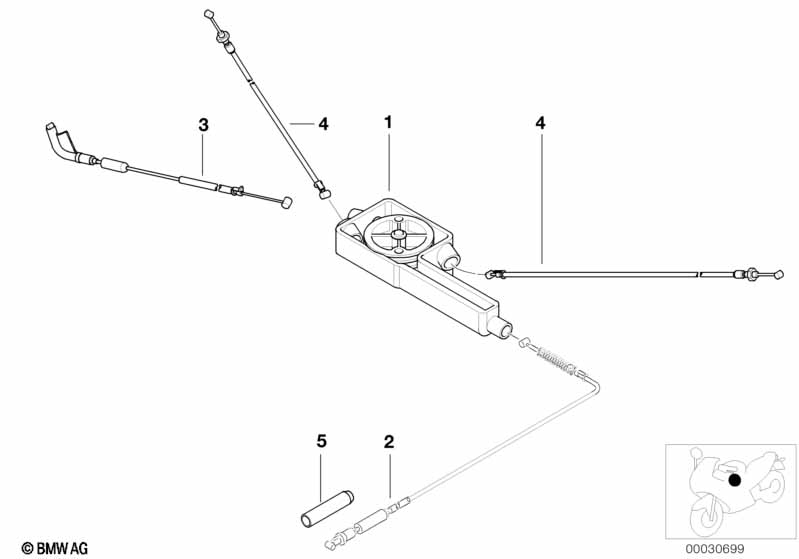Тросовый привод/распределит.с трос.прив.