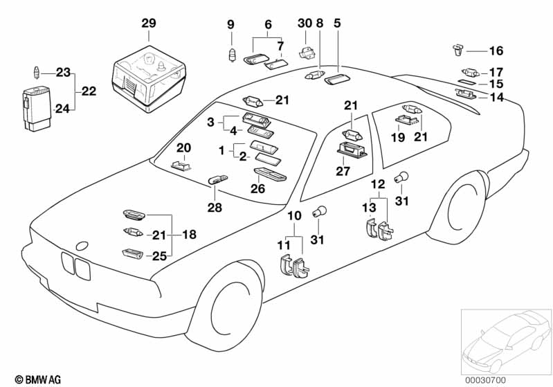 Различные огни