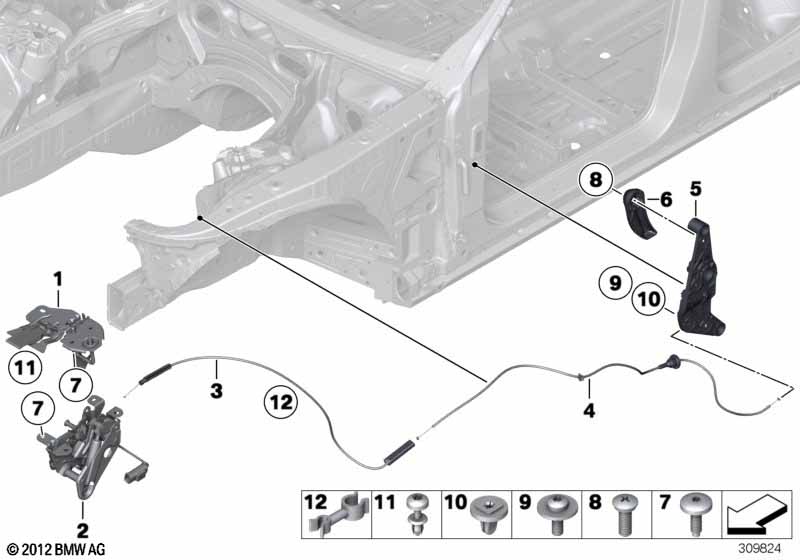Капот/система замков