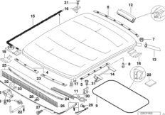 Каркас складывающейся крыши