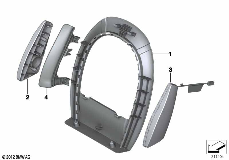 Накладки спинки переднего сиденья