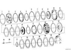 ZF 3HP12 Неподвижн.диск.фрикцион C/C'/D