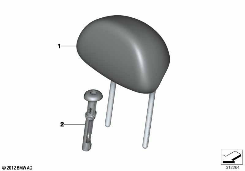 Подголовник заднего сиденья
