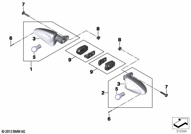 Фонарь указателя поворота Зд