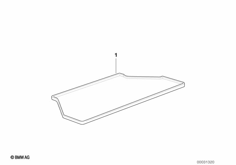 Фасонный коврик для багажника