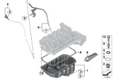 Масляный картер/маслоизмерит.приспособл.