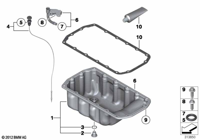 Масляный картер/маслоизмерит.приспособл.