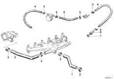 Водяной шланг системы охлаждения